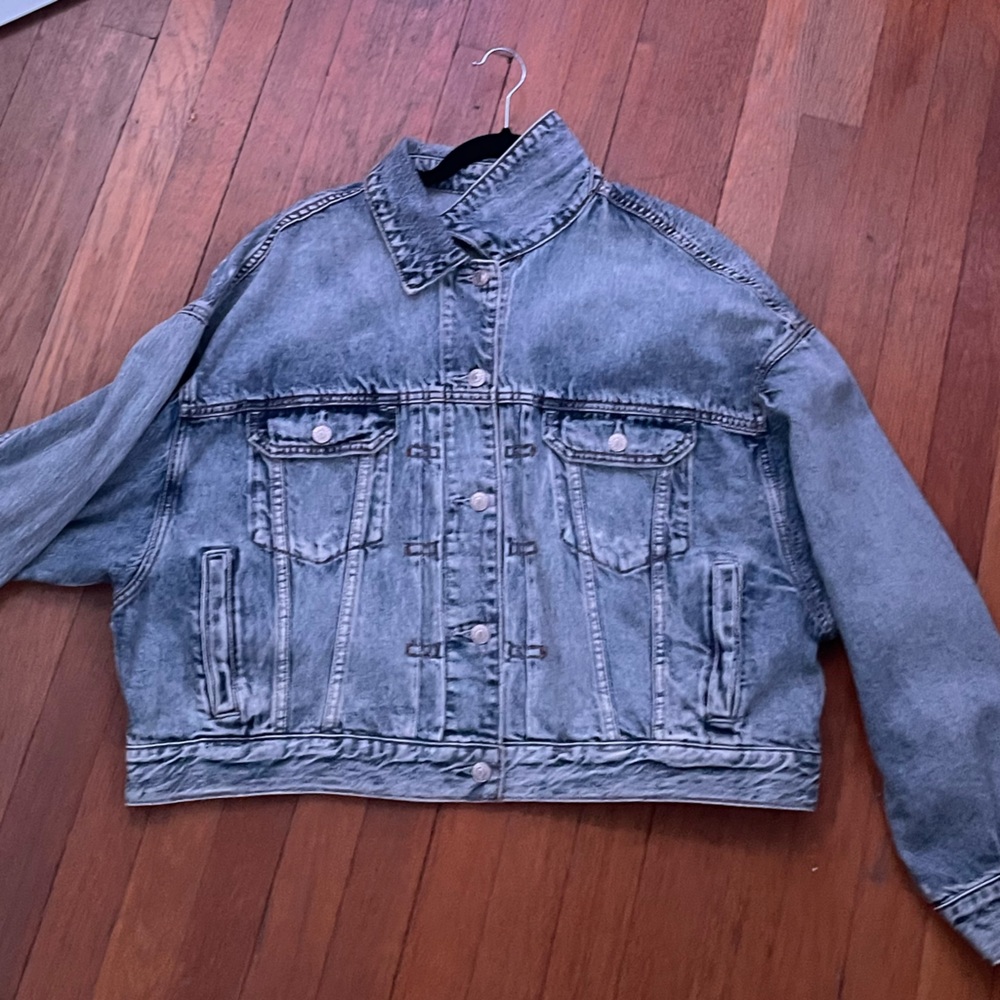 American Eagle Jean Jacket, XL, Blue